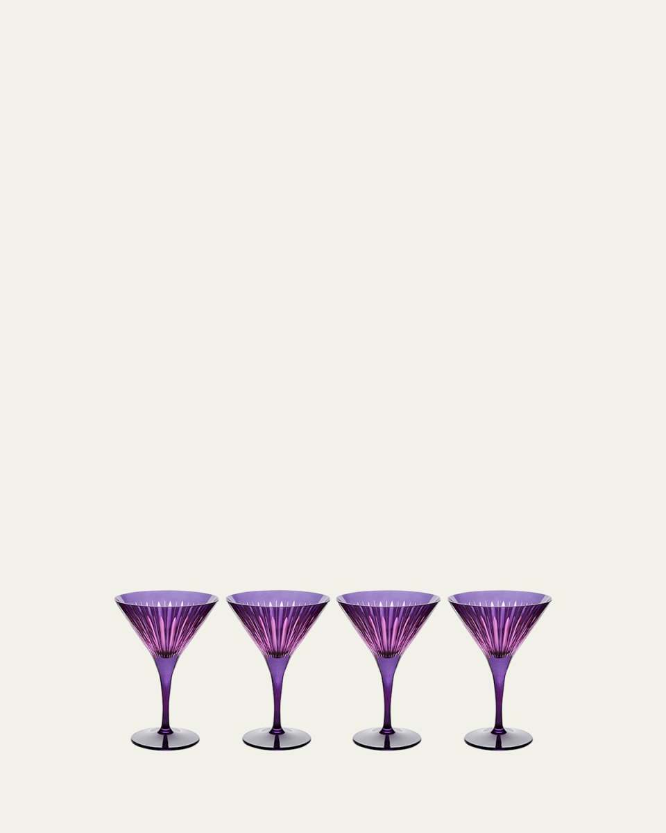 Prism Martini Glasses, Set of 4